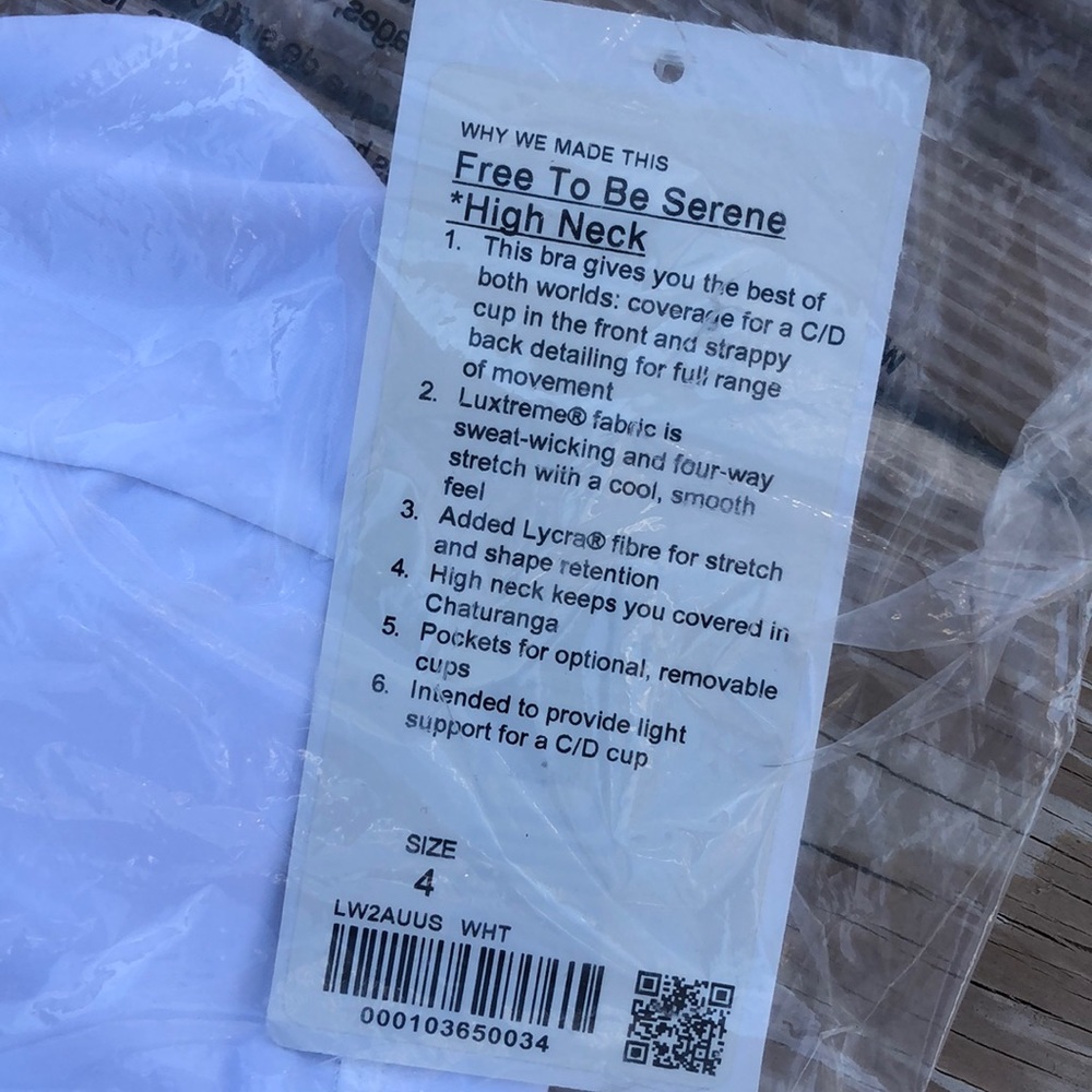 LULULEMON / Free To Be Serene HIGH NECK Sports Bra / NWT! - Picture 6 of 6